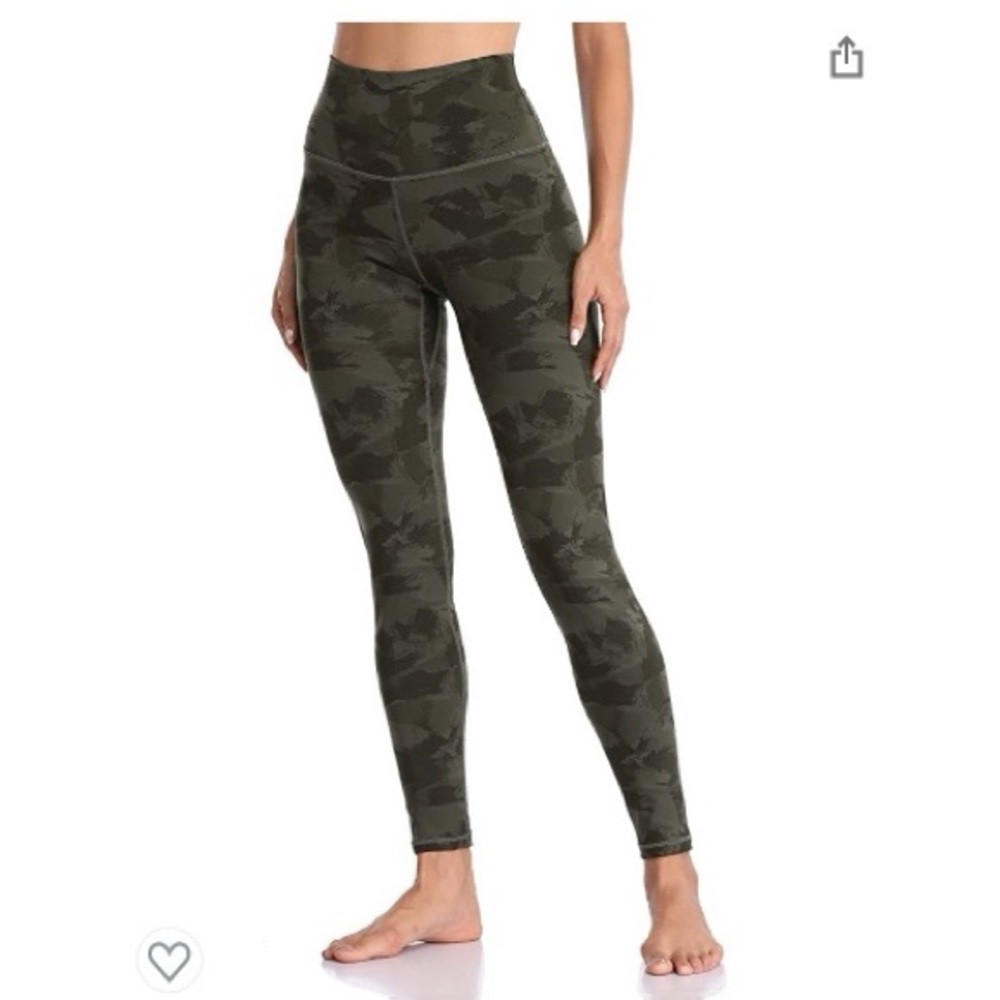 Colorfulkoala Green Camo High-Waisted Leggings
